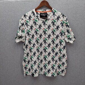 Brooklyn Standard Men’s Size Large T-Shirt Palm Trees/Toucans-EUC